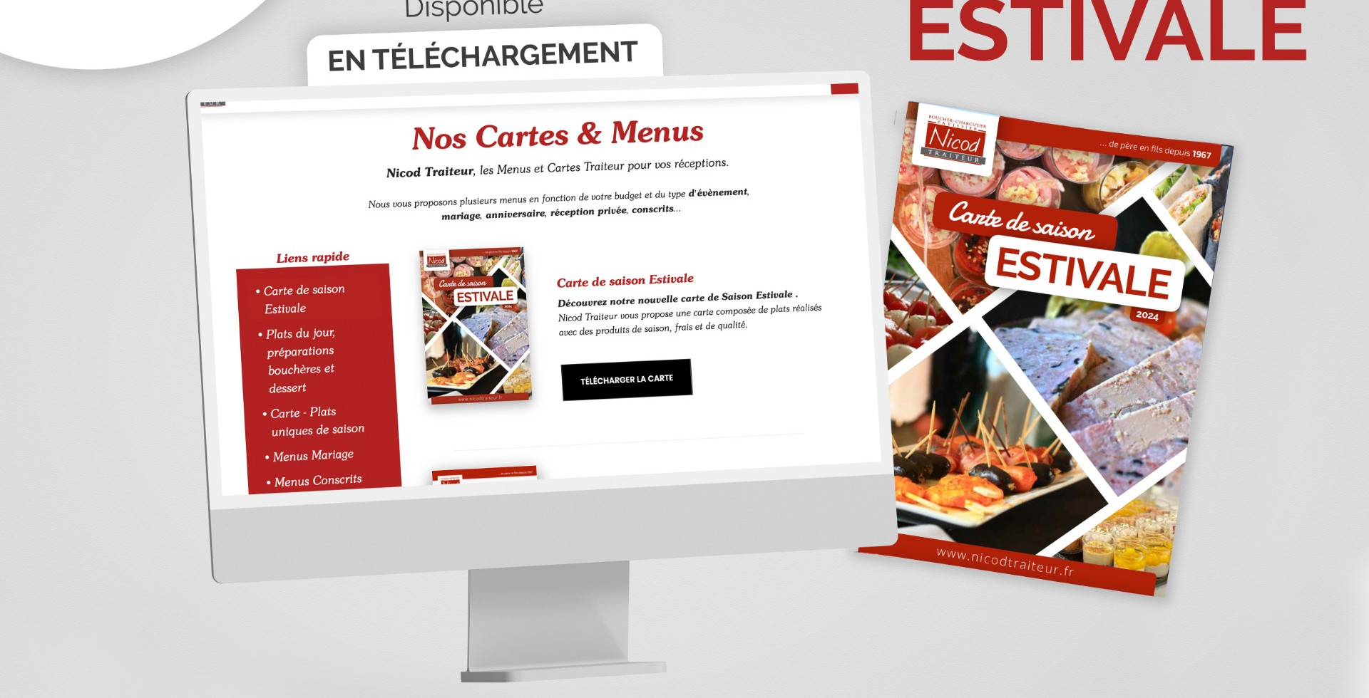 Nouvelles cartes de saison Traiteur Estivale disponible !