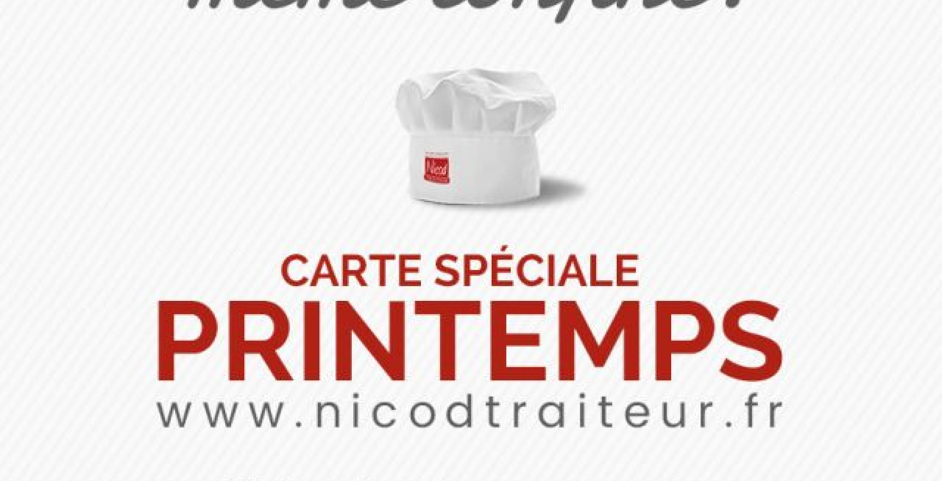 "Bien manger, même confiné !" - Carte Spéciale Printemps