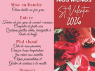 Fêtez l'amour avec notre Menu Spécial Saint-Valentin !