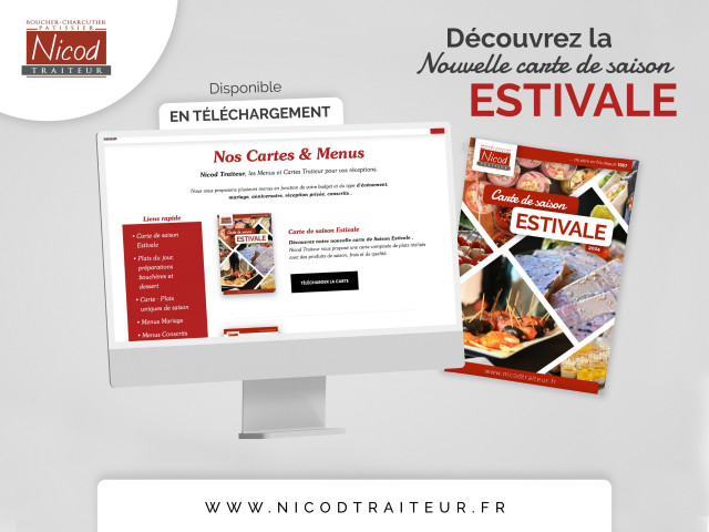 Nouvelles cartes de saison Traiteur Estivale disponible !