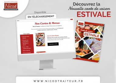 Nouvelles cartes de saison Traiteur Estivale disponible !