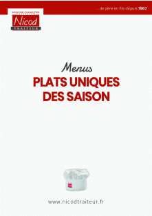 Carte - Plats uniques de saison